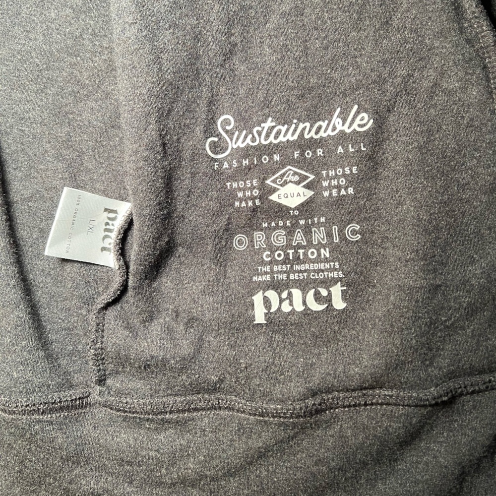 Pact Organic Cotton Airplane Cardigan size large XL Minimalist Travel Athleisure - Picture 6 of 15
